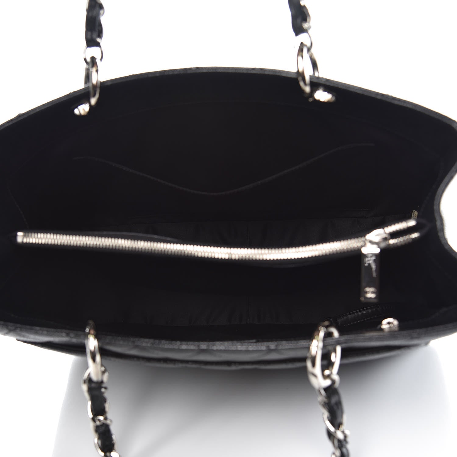 Chanel Caviar Quilted Grand Shopping Tote GST Black 5 of 12