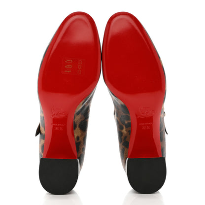 Christian Louboutin Calfskin Miss Jane Mary Janes 55 Pumps 36.5 Leopard 5 of 7