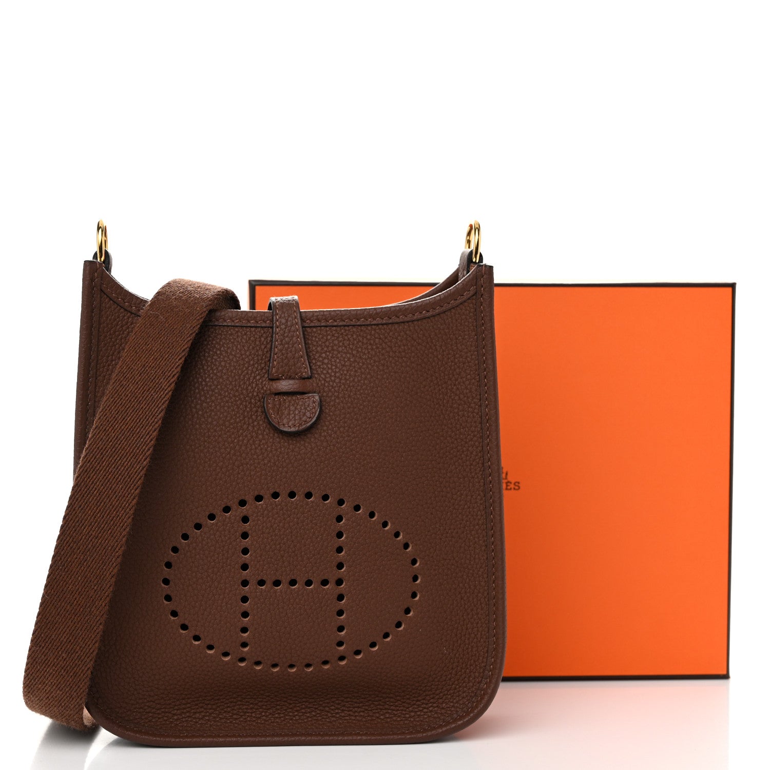 Hermes Taurillon Maurice Evelyne TPM Cacao 11 of 11