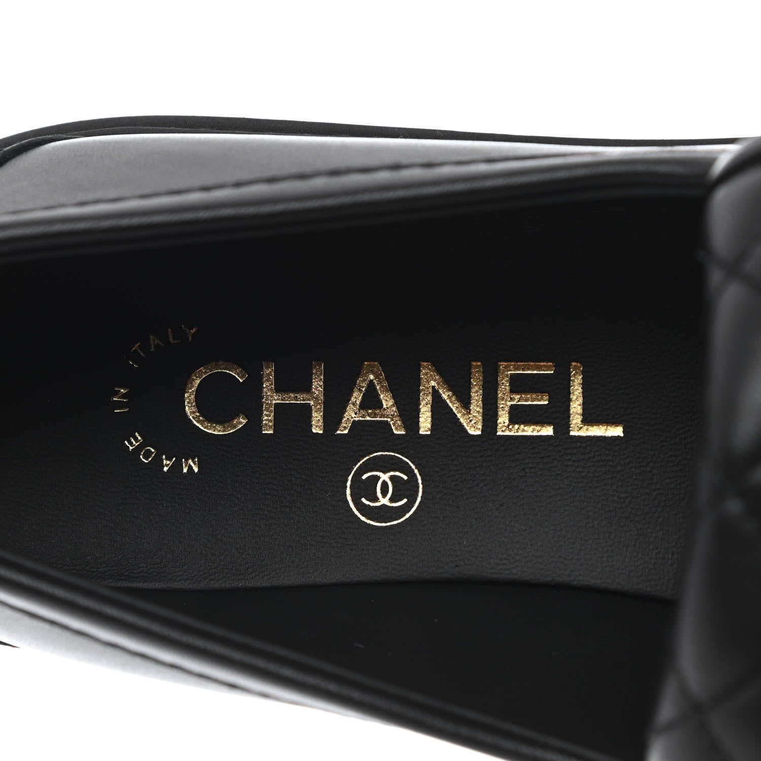 Chanel Lambskin Quilted CC Turnlock Loafers 37 Black 7 of 9