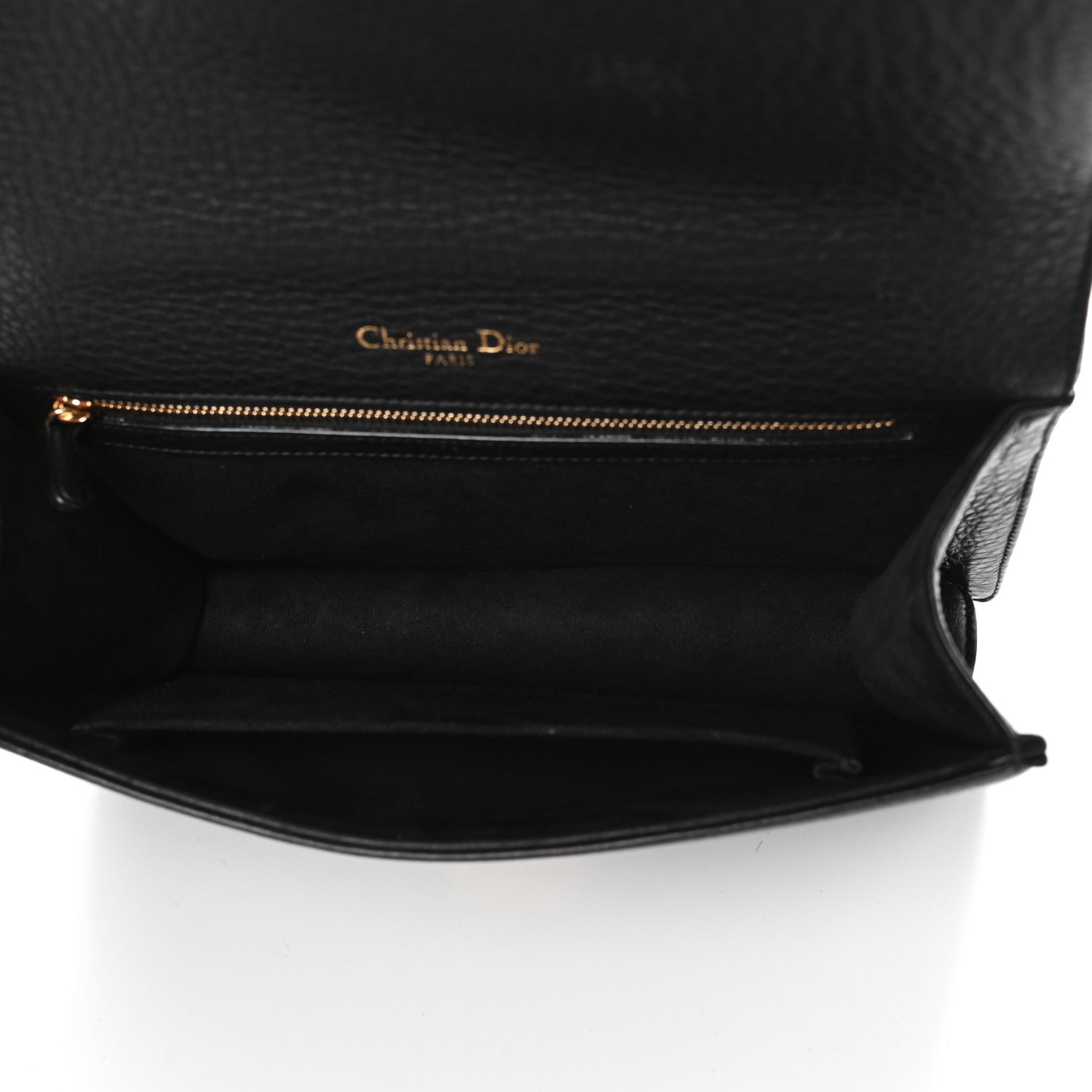 Christian Dior Grained Calfskin Medium Diorama Flap Bag Black 5 of 9