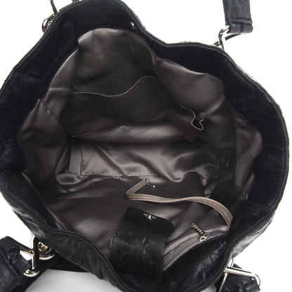 Chanel Crinkled Coated Canvas Le Marais Large Tote Black 5 of 8