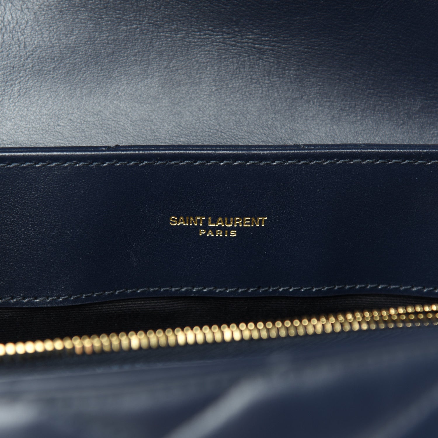 Saint Laurent Calfskin Y Quilted Monogram Medium Loulou Chain Satchel Medium Blue 7 of 11