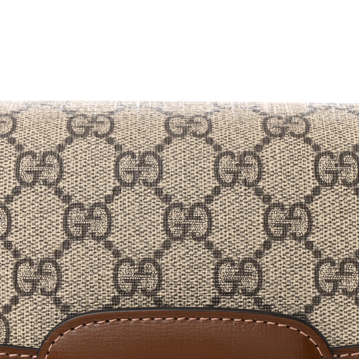 Gucci GG Supreme Monogram Horsebit 1955 Shoulder Bag Beige Brown Sugar 9 of 12