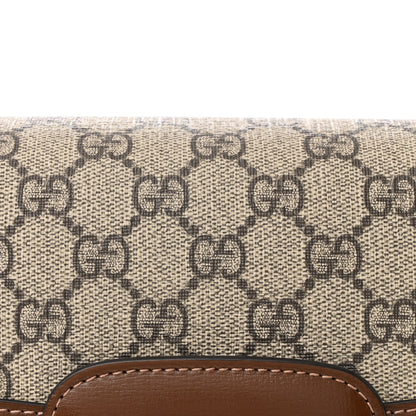 Gucci GG Supreme Monogram Horsebit 1955 Shoulder Bag Beige Brown Sugar 9 of 12