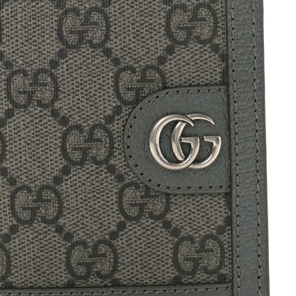Gucci GG Supreme Monogram Calfskin Ophidia Bi-Fold Wallet Grey 7 of 8