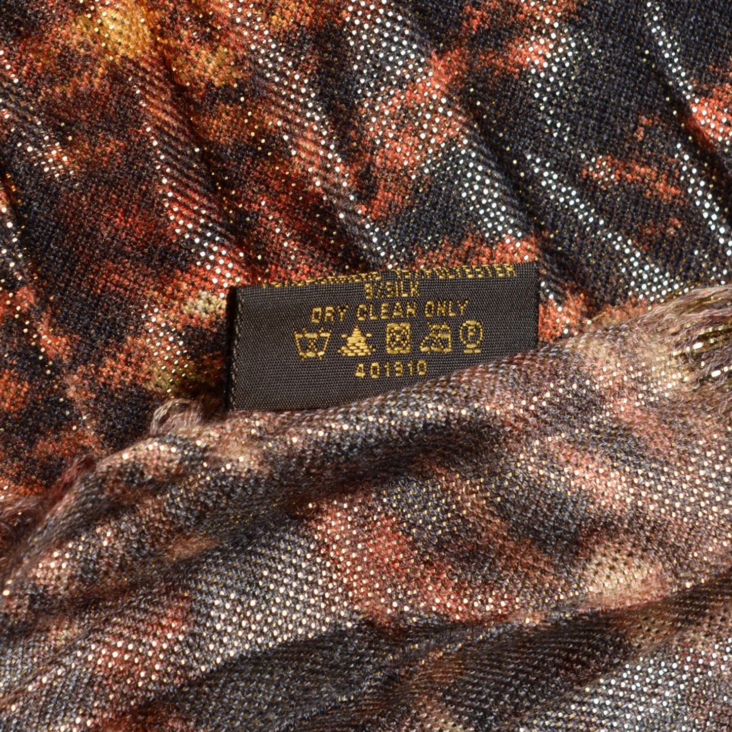 Cashmere Silk Blurry Stole Mordore