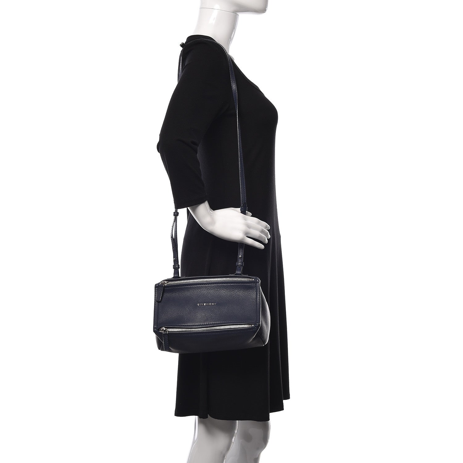 Givenchy Sugar Goatskin Mini Pandora Navy 2 of 7