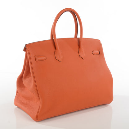 Hermes Togo Birkin 35 Orange 3 of 17