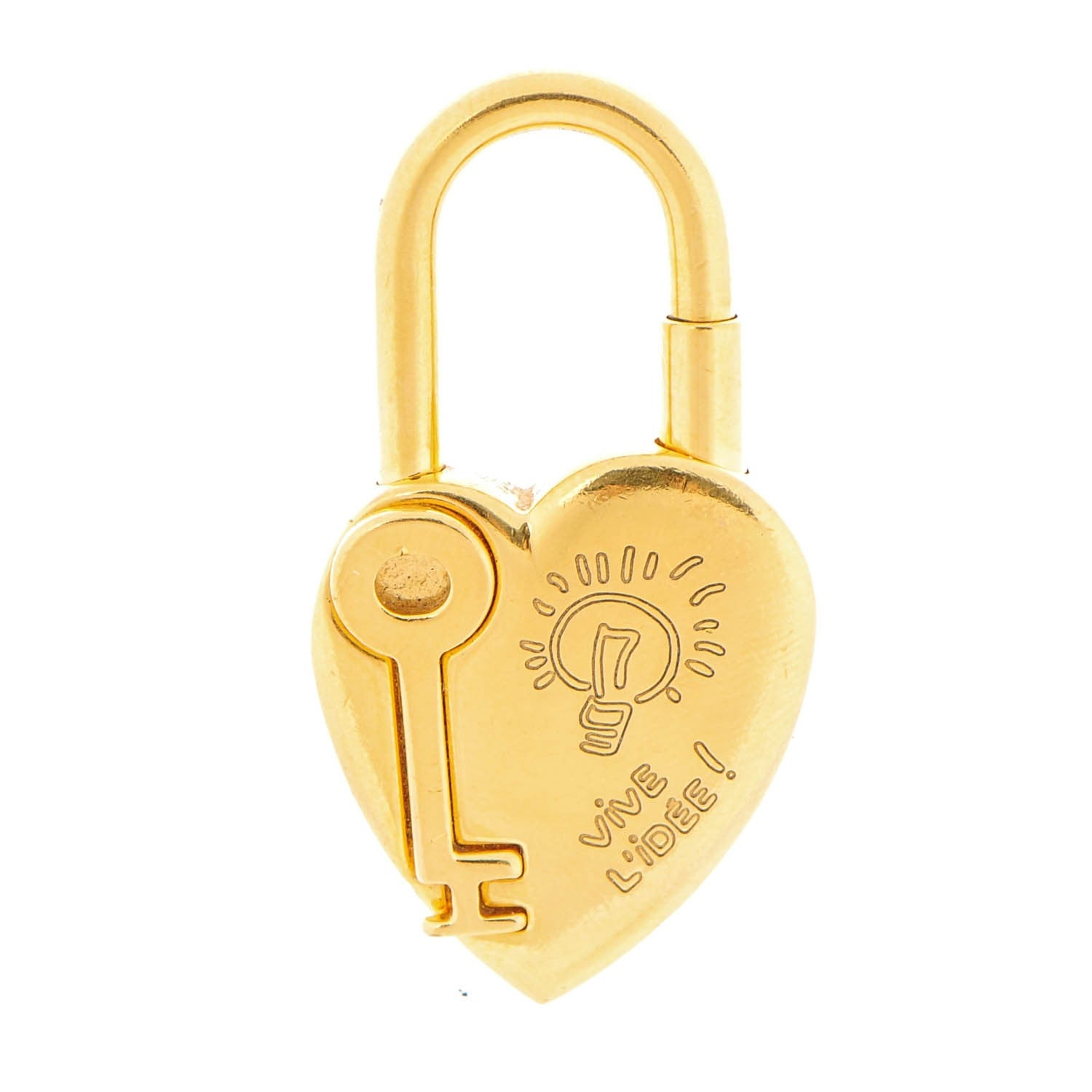 Hermes Annee De La Fantaisie Heart Cadena Lock Gold 1 of 2