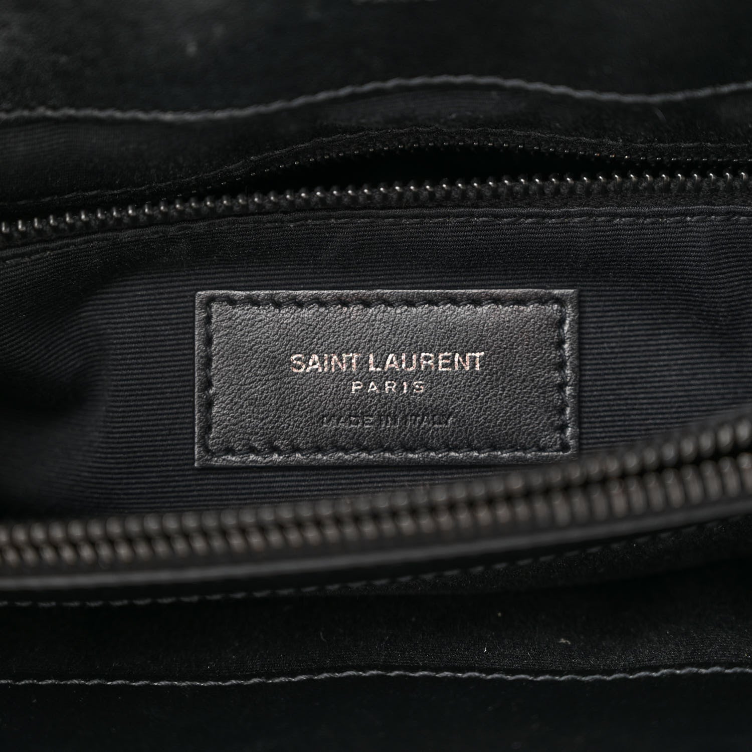 Saint Laurent Calfskin Y Quilted Monogram Monochrome Medium Loulou Chain Satchel Black 7 of 11