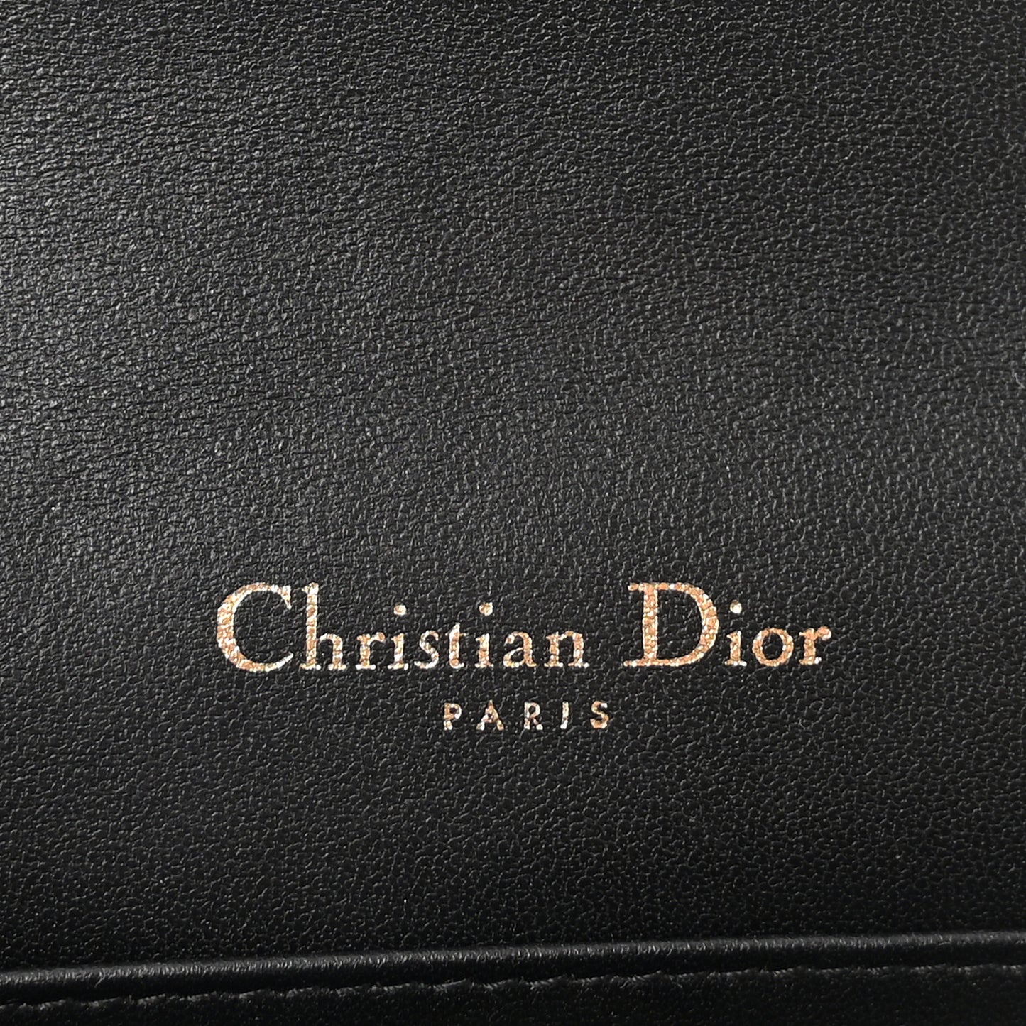 Lambskin Cannage Lady Dior Pouch Black