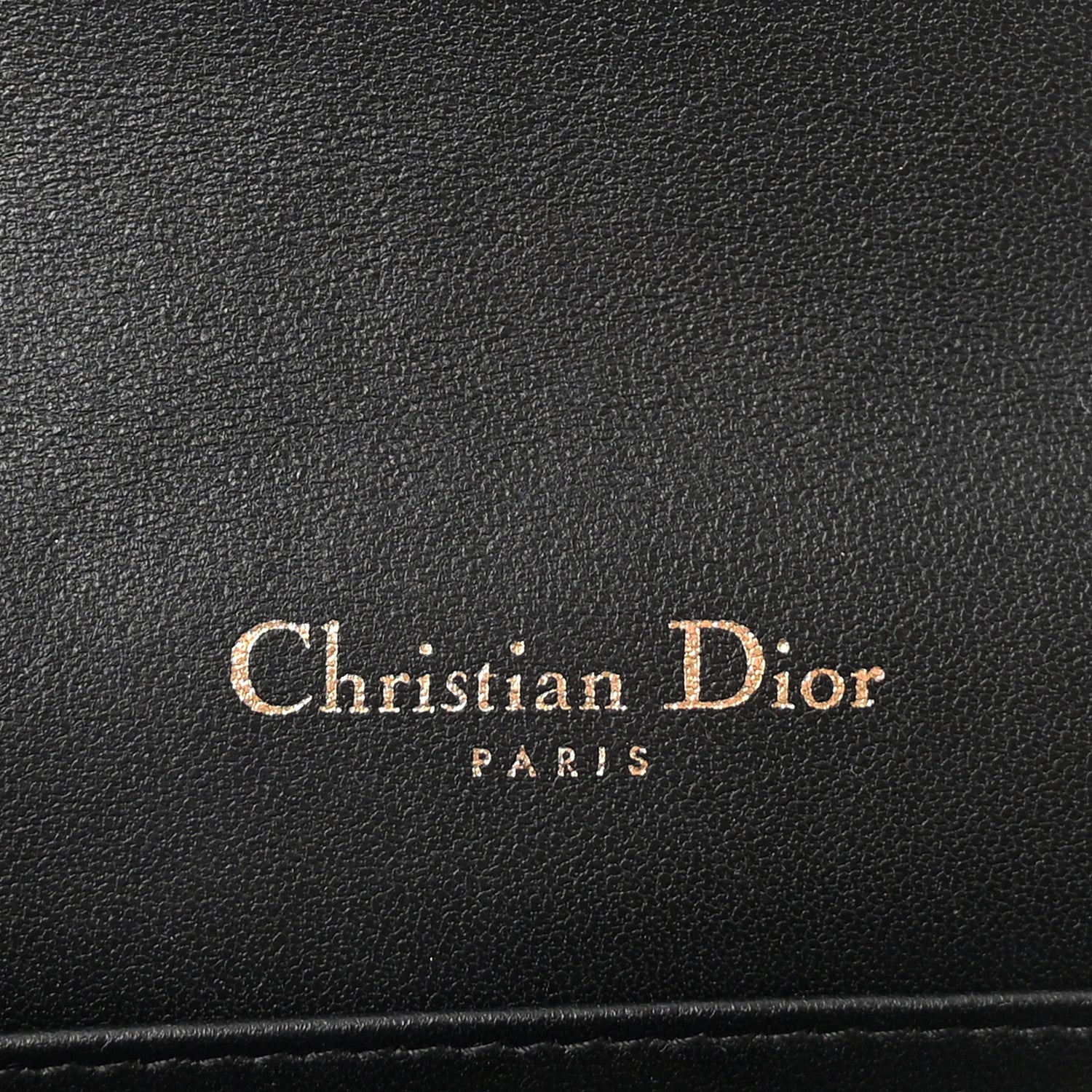 Christian Dior Lambskin Cannage Lady Dior Pouch Black 7 of 10