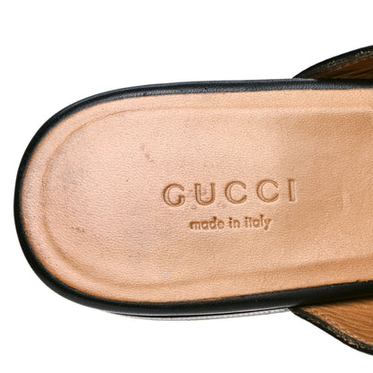 Gucci Calfskin Womens Princetown Slippers 35.5 Black 6 of 7