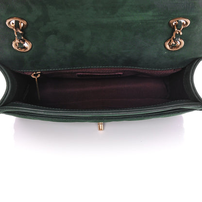 Chanel Metallic Calfskin Small Happy Stitch Flap Green 5 of 7