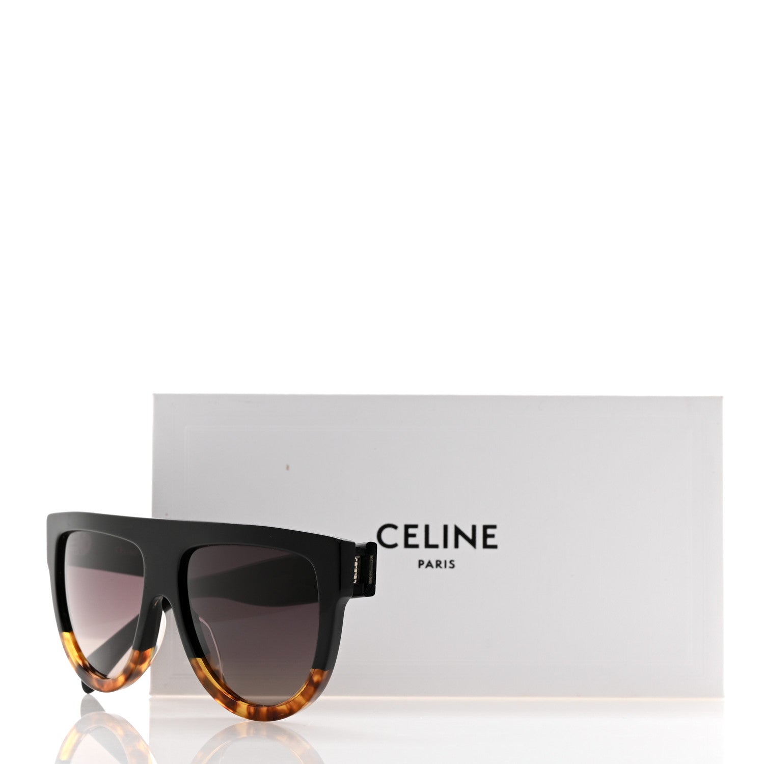 Celine Shadow Sunglasses CL 4001IN Black Havana 7 of 7
