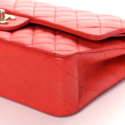 Chanel Lambskin Quilted Medium Double Flap Red 11 of 11