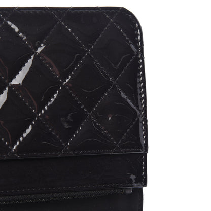 Chanel Patent Quilted Brilliant Wallet On Chain WOC Black 12 of 15