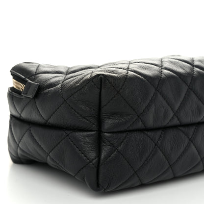 Chanel Calfskin Quilted Small Bowling Bag Black 9 of 10