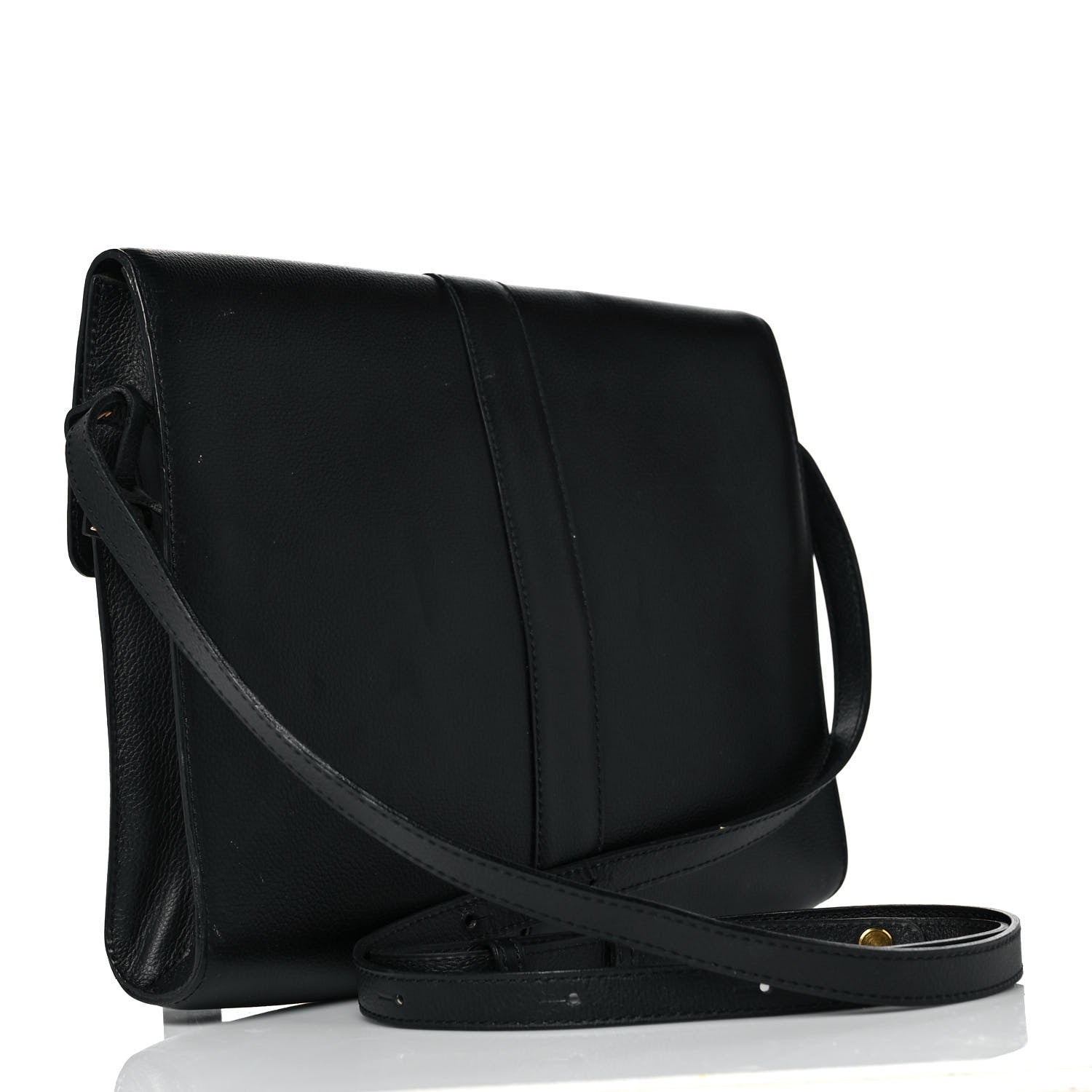 Delvaux Calfskin Crossbody Bag Black 2 of 8