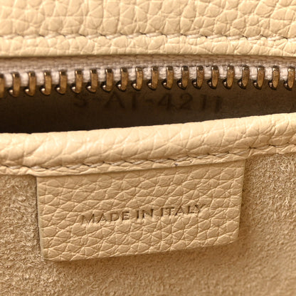 Celine Drummed Calfskin Nano Luggage Ivory 7 of 10