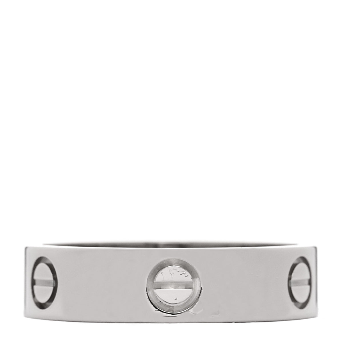 18K White Gold 5.5mm LOVE Ring 62 10