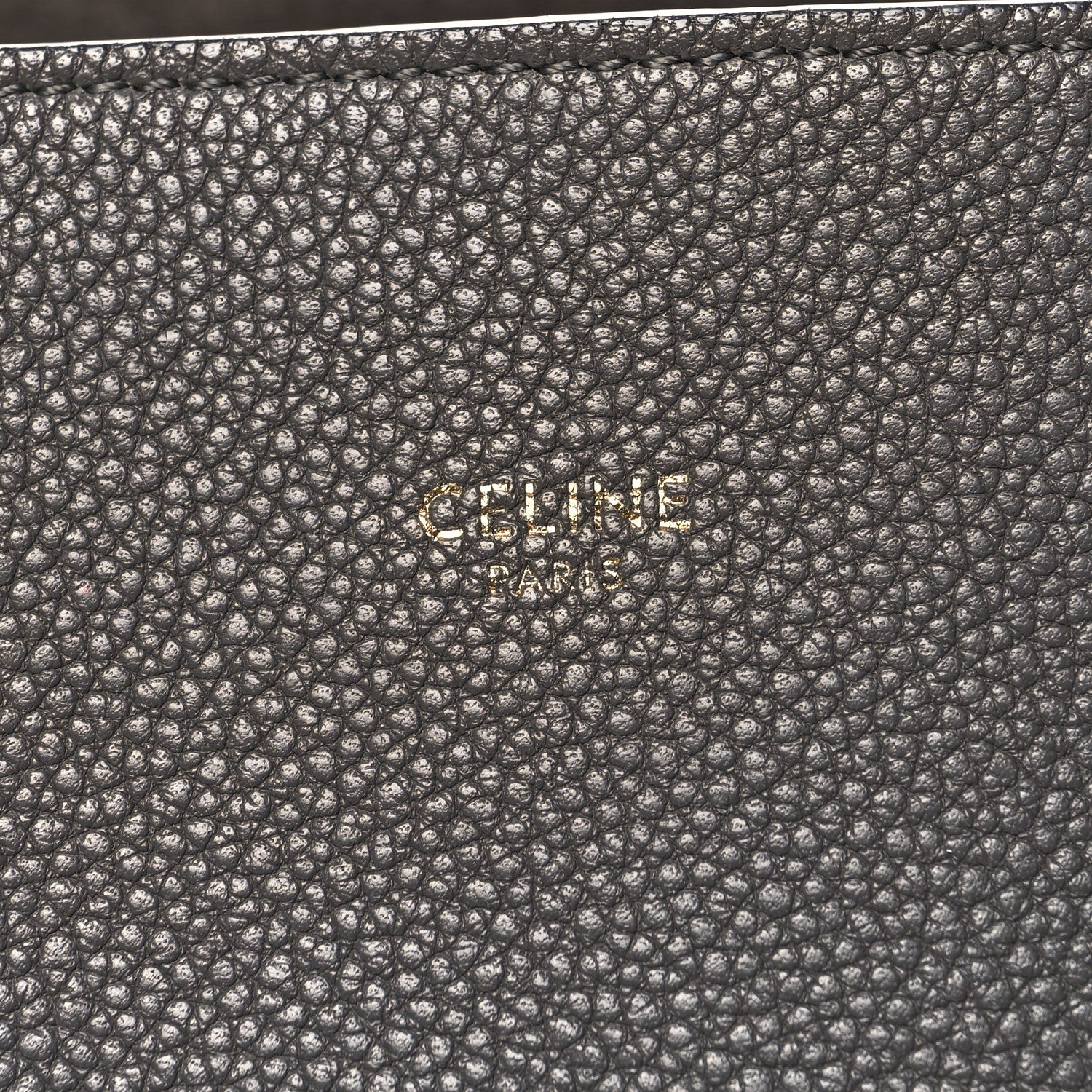 Celine Soft Grained Calfskin Small Belt Cabas Phantom Grey 6 of 11