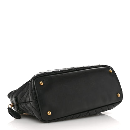 Chanel Calfskin Chevron Quilted Surpique Tote Black 4 of 10