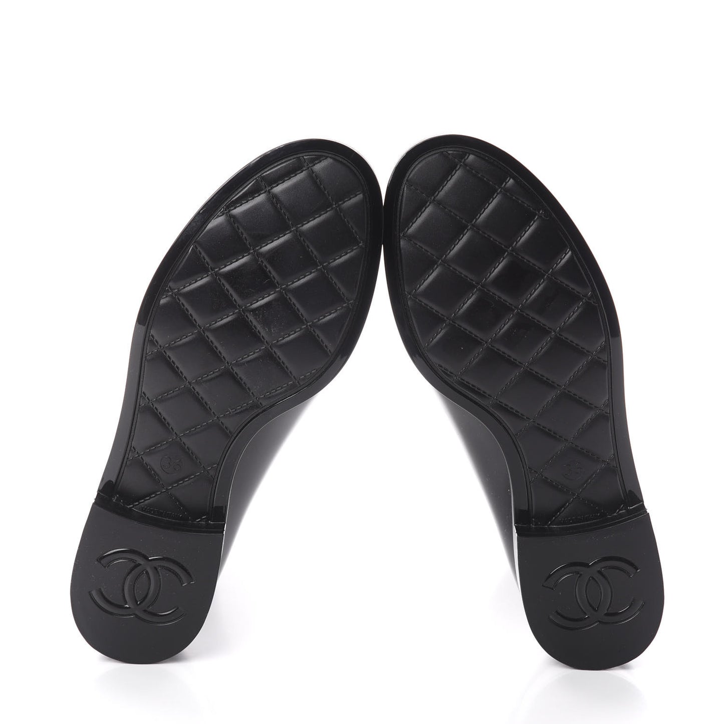 Rubber Rain Boots 36 Black