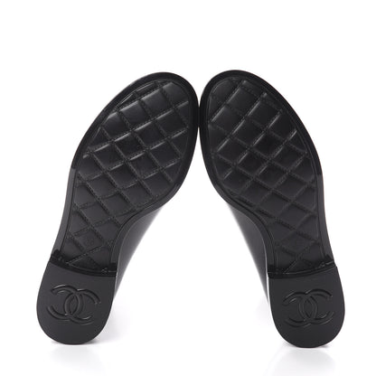 Chanel Rubber Rain Boots 36 Black 6 of 7