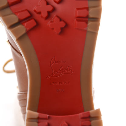 Christian Louboutin Calfskin Shearling Yetita 70 Hiker Booties 36.5 Cuoio Naturel 6 of 7