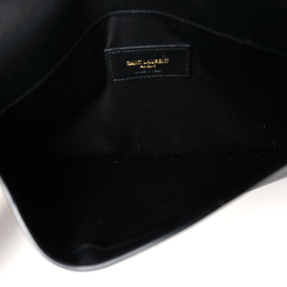 Saint Laurent Patent Calfskin Monogram Uptown Clutch Black 5 of 9