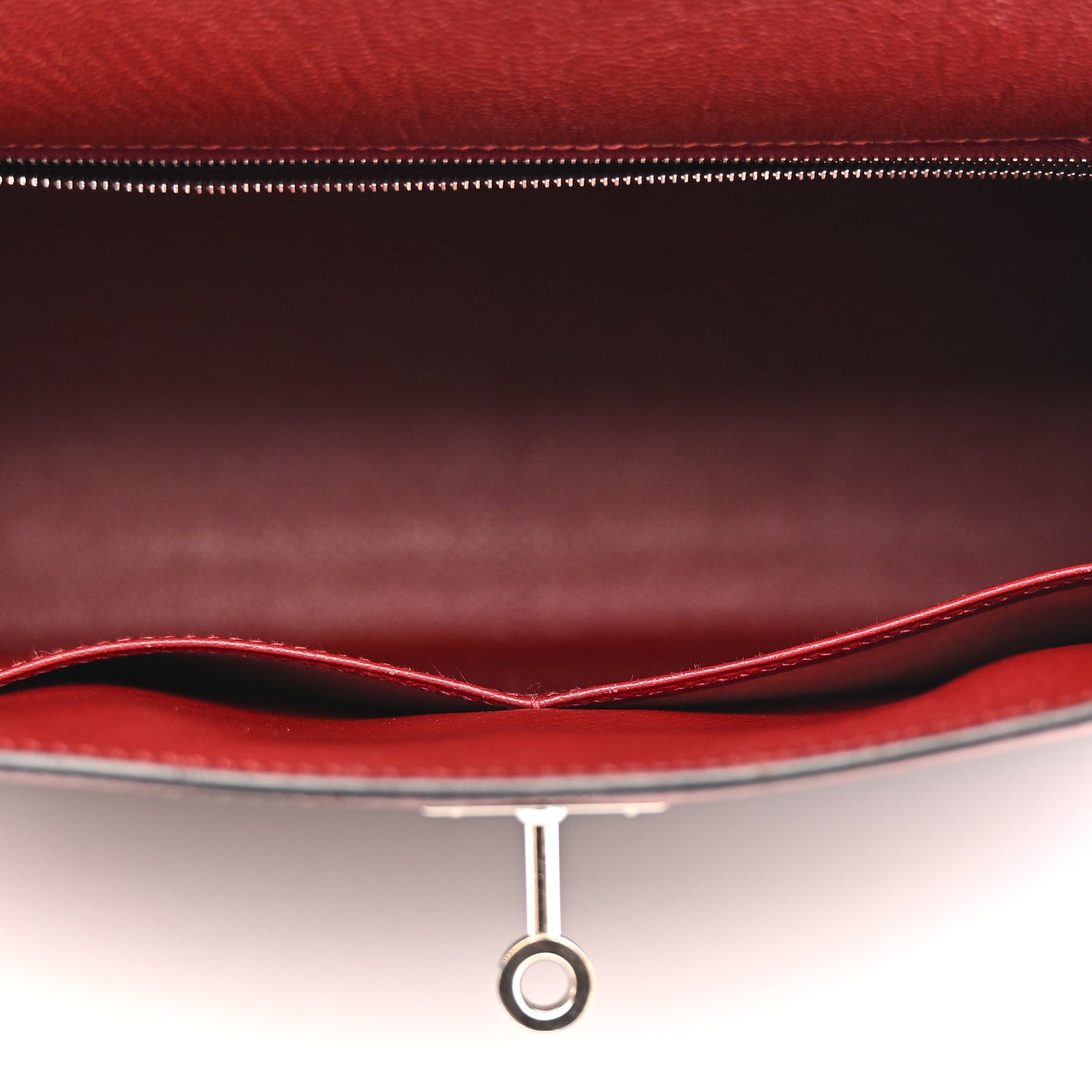 Chevre De Coromandel Kelly Sellier 32 Rouge H