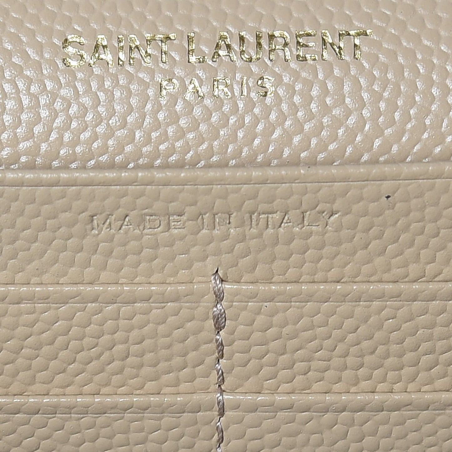 Grain De Poudre Matelasse Chevron Monogram Chain Wallet Nude Powder