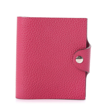 Hermes Togo Ulysse Mini Notebook Rose Shocking 1 of 10