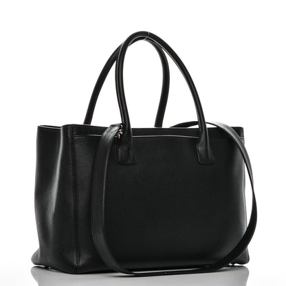 Chanel Calfskin Cerf Executive Shopper Tote Black 4 of 8