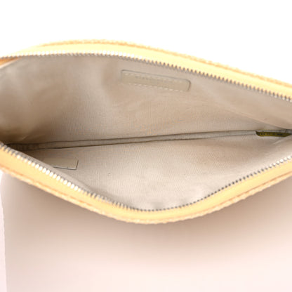 Chanel Woven Straw Raffia Small Deauville Pouch Light Yellow 5 of 7