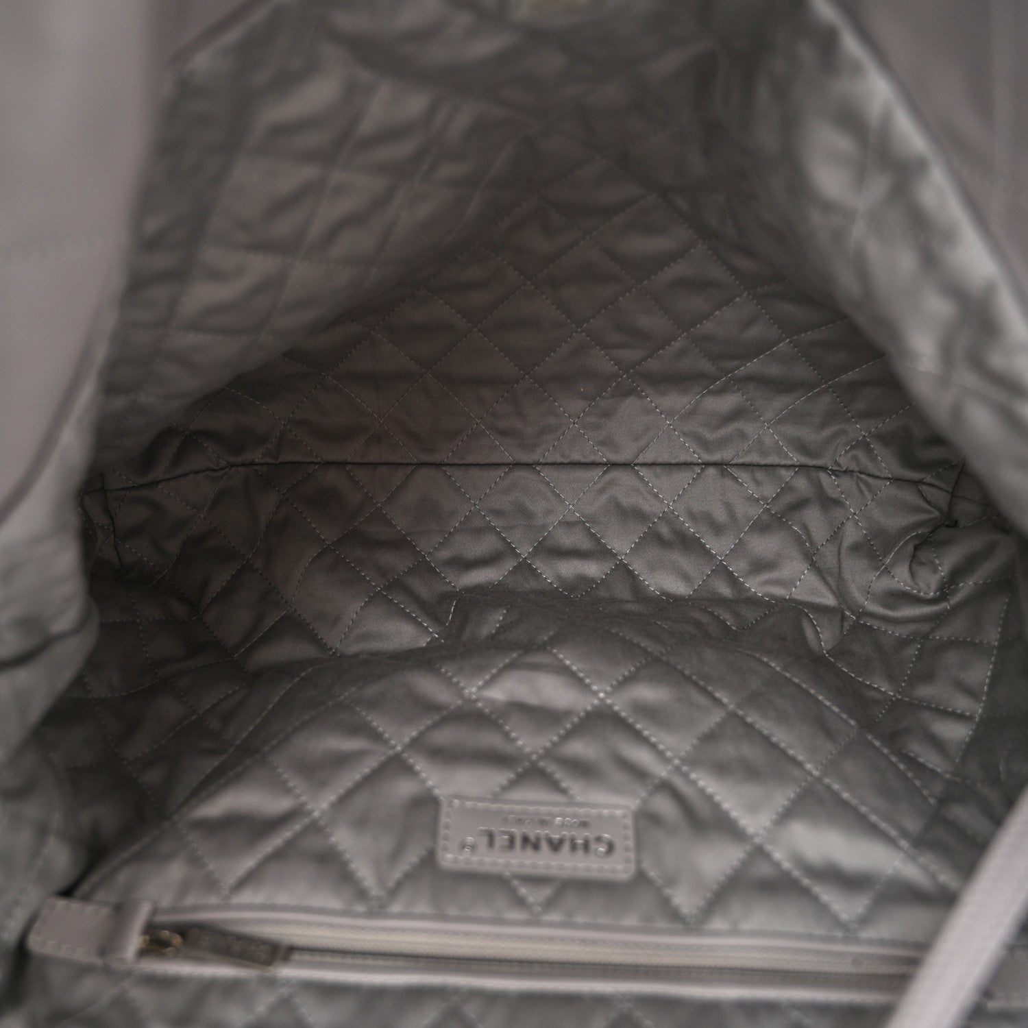 Chanel Shiny Calfskin Quilted Chanel 22 Grey 6 of 11