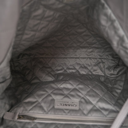 Chanel Shiny Calfskin Quilted Chanel 22 Grey 6 of 11