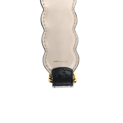 Fendi Calfskin Crystal Embellished Mini Strap You Black Camelia 5 of 5