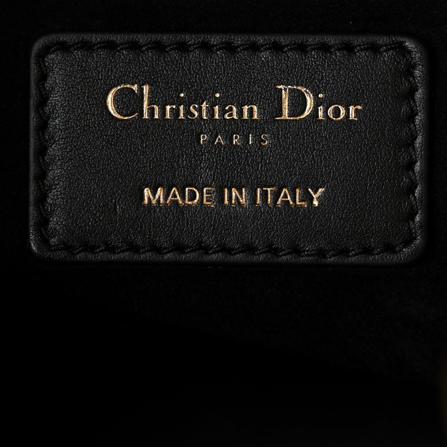 Calfskin Cannage Studded Medium Supple Lady Dior Black