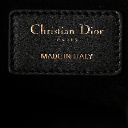 Christian Dior Calfskin Cannage Studded Medium Supple Lady Dior Black 6 of 11