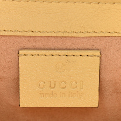 Gucci Vintage Effect Calfskin Matelasse Super Mini Torchon GG Marmont Shoulder Bag Black Beige 6 of 10