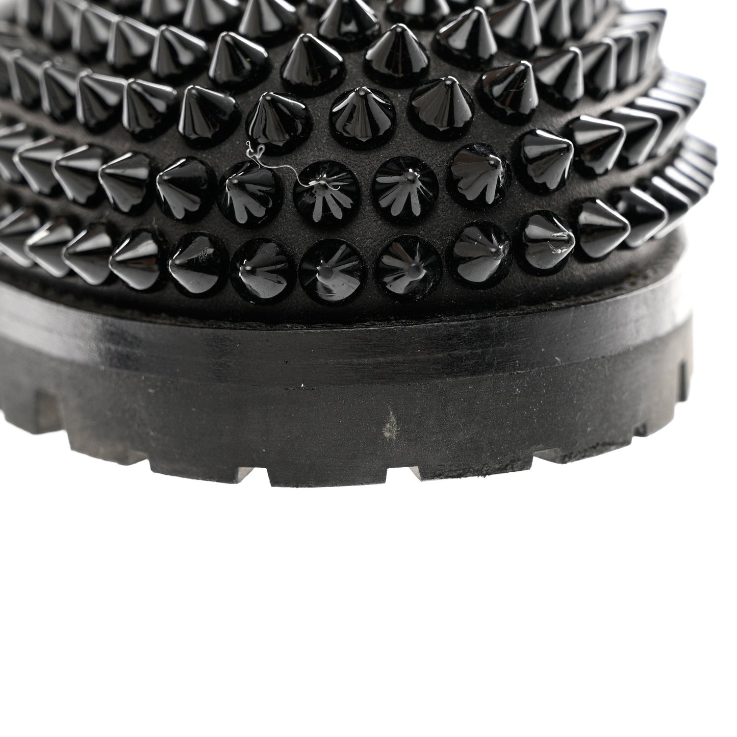 Calfskin Spikes TS Croc Flat Boots 39 Black
