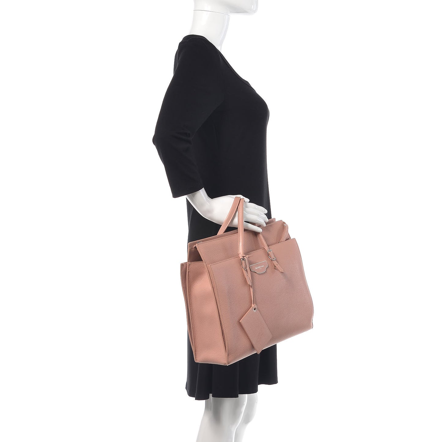 Grained Calfskin Plate Medium Portfolio Vieux Rose