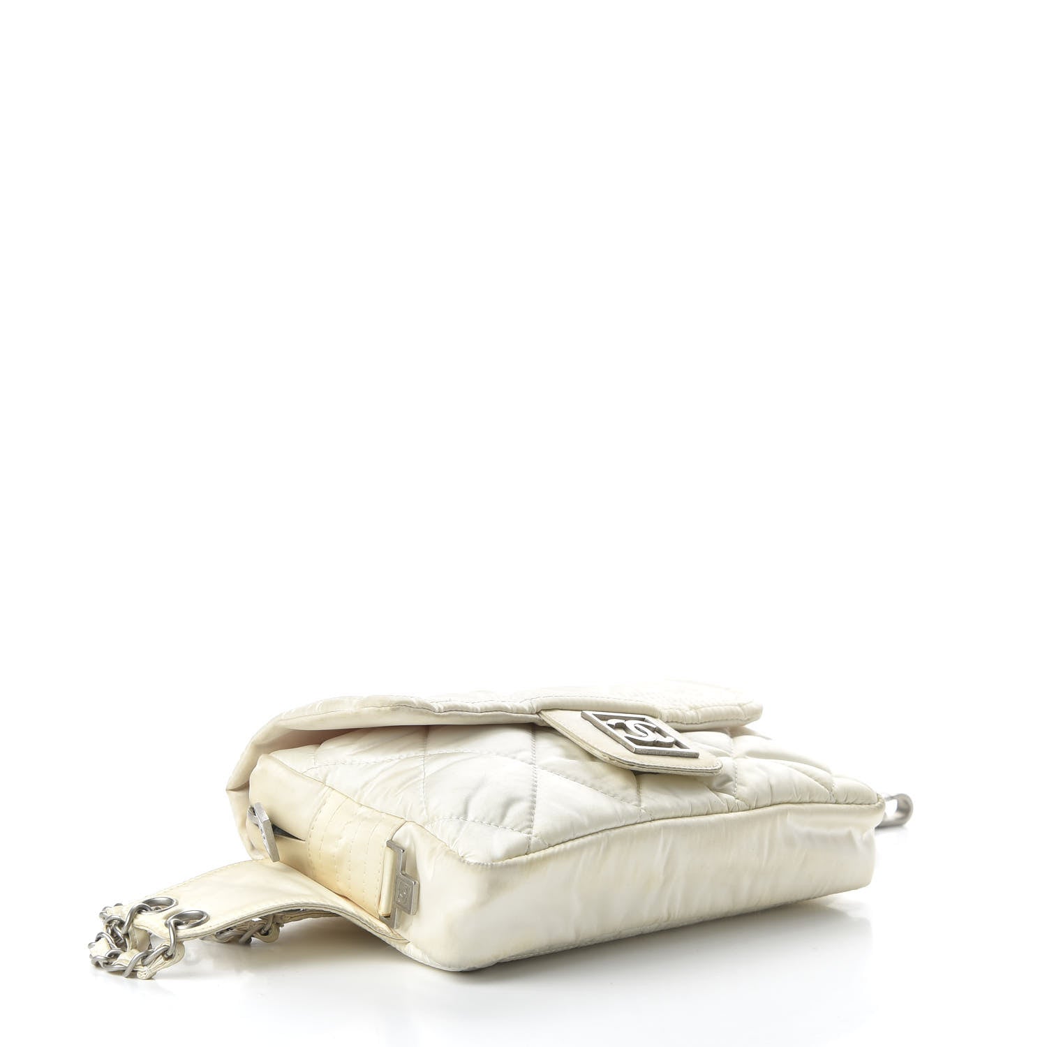 Chanel Nylon Ski Sport Belt Bag White 4 of 11