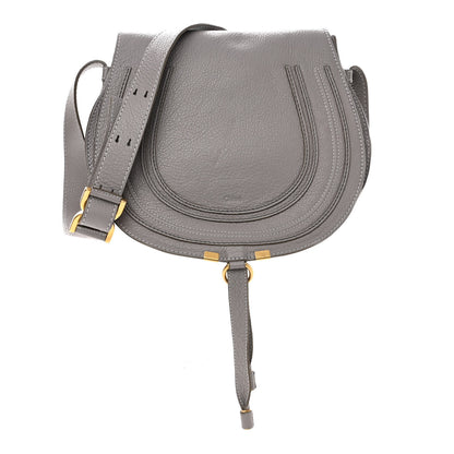 Chloe Calfskin Medium Marcie Round Crossbody Bag Cashmere Grey 1 of 10