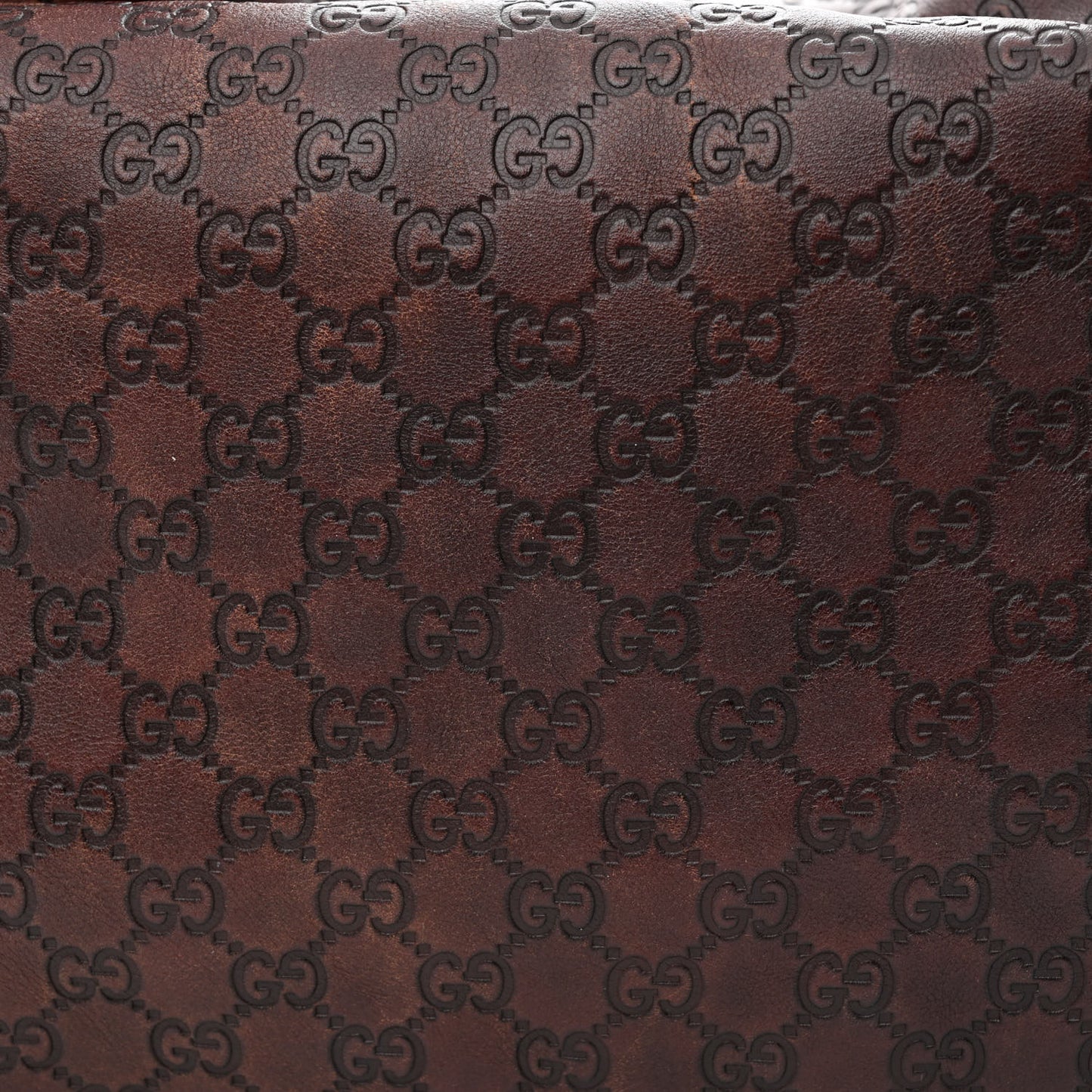 Guccissima Large Horsebit Chain Hobo Chocolate