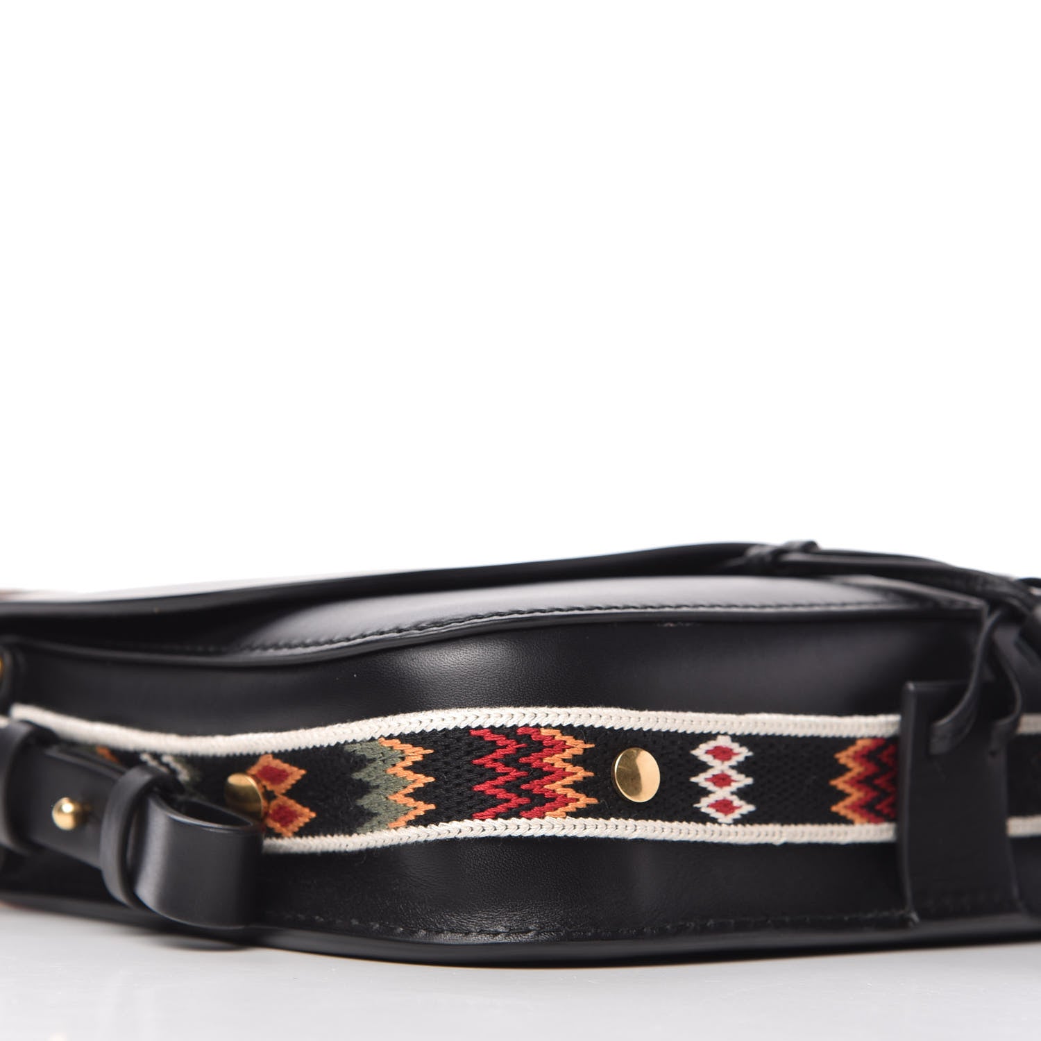 Christian Dior Calfskin Diorodeo Flap Bag Black 6 of 9