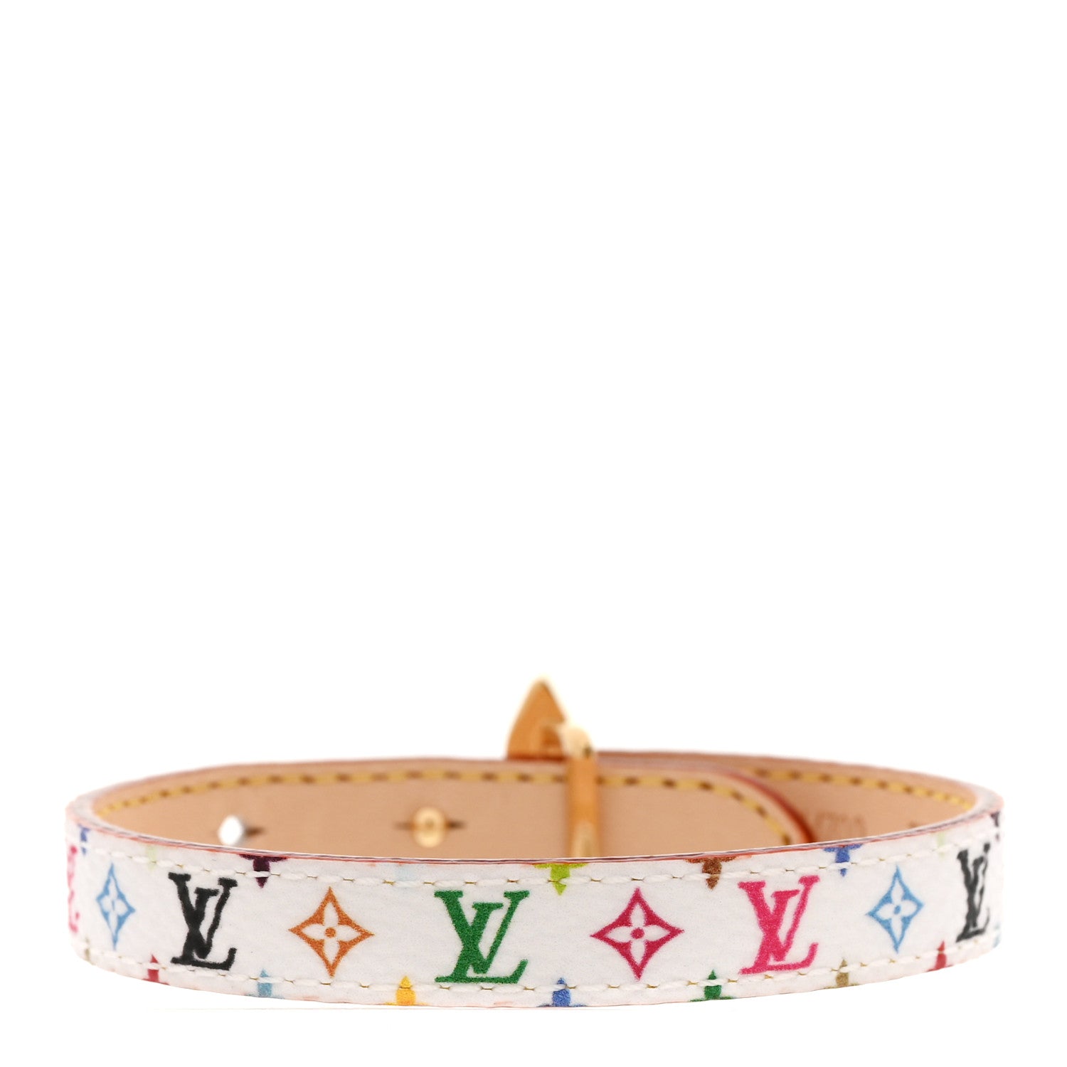 Louis Vuitton LV X TM Monogram Multicolor Mini Flowergram Bracelet 17 White 3 of 7